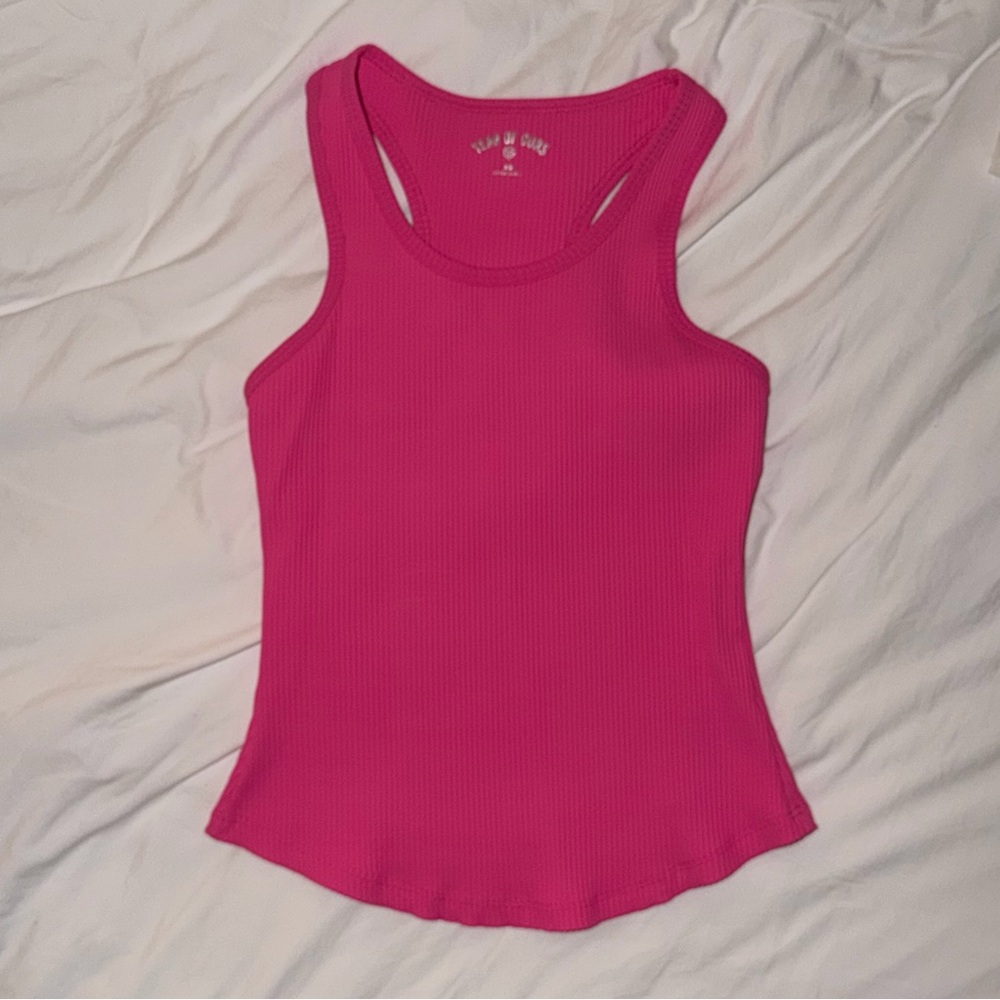Year of Ours Ribbed Sporty Tank Hot Pink